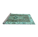 Sideview of Machine Washable Abstract Light Blue Modern Rug, wshabs3165lblu