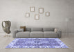 Machine Washable Abstract Blue Modern Rug in a Living Room, wshabs3165blu