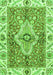 Machine Washable Abstract Green Modern Area Rugs, wshabs3165grn