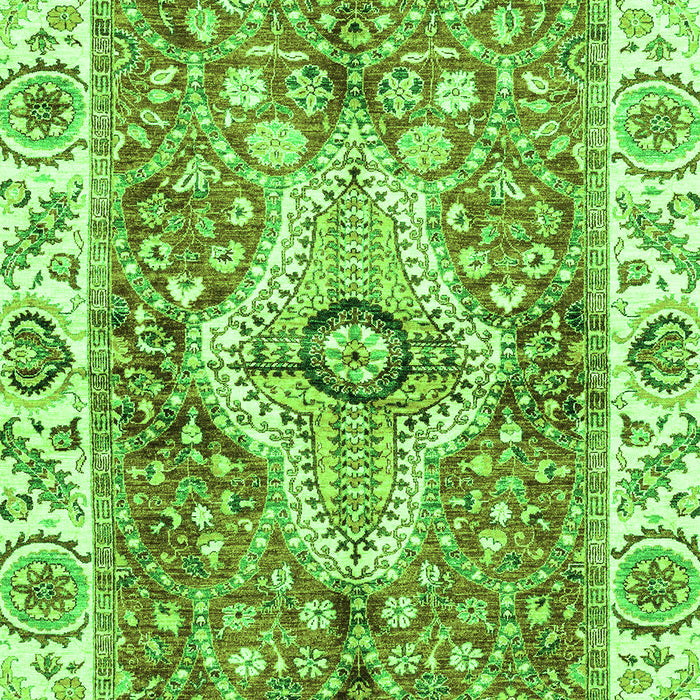 Machine Washable Abstract Green Modern Area Rugs, wshabs3165grn