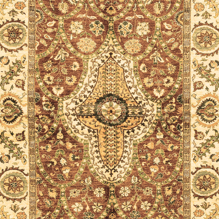 Machine Washable Abstract Brown Modern Rug, wshabs3165brn