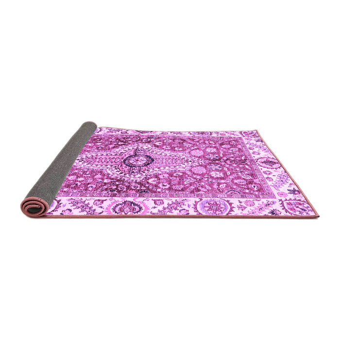 Sideview of Abstract Purple Modern Rug, abs3165pur