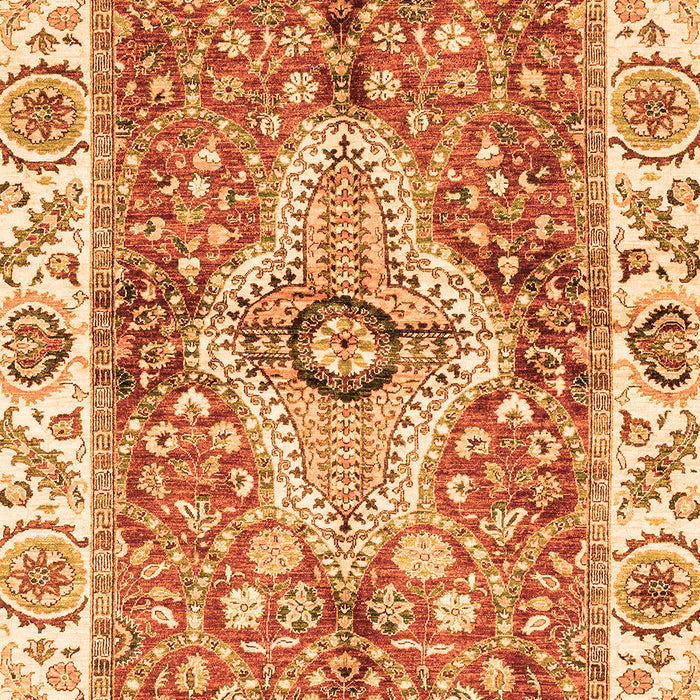 Abstract Orange Modern Rug, abs3165org