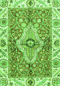 Abstract Green Modern Rug, abs3165grn