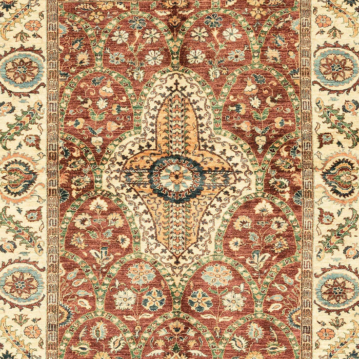 Machine Washable Abstract Red Rug, wshabs3165