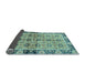 Sideview of Abstract Light Blue Modern Rug, abs3166lblu