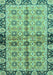 Machine Washable Abstract Turquoise Modern Area Rugs, wshabs3166turq