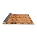 Sideview of Abstract Orange Modern Rug, abs3166org