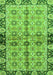 Machine Washable Abstract Green Modern Area Rugs, wshabs3166grn