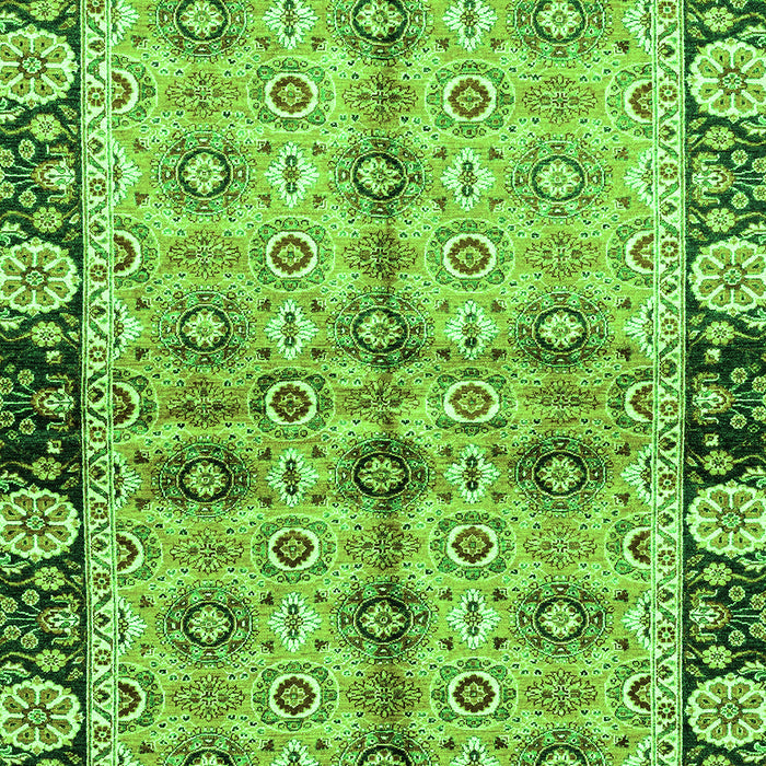 Machine Washable Abstract Green Modern Area Rugs, wshabs3166grn