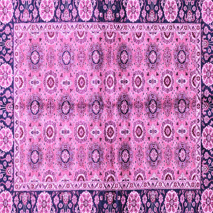 Square Machine Washable Abstract Purple Modern Area Rugs, wshabs3166pur