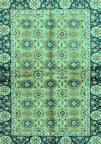 Abstract Turquoise Modern Rug, abs3166turq