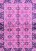 Machine Washable Abstract Purple Modern Area Rugs, wshabs3166pur