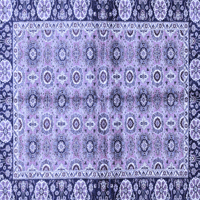 Square Abstract Blue Modern Rug, abs3166blu