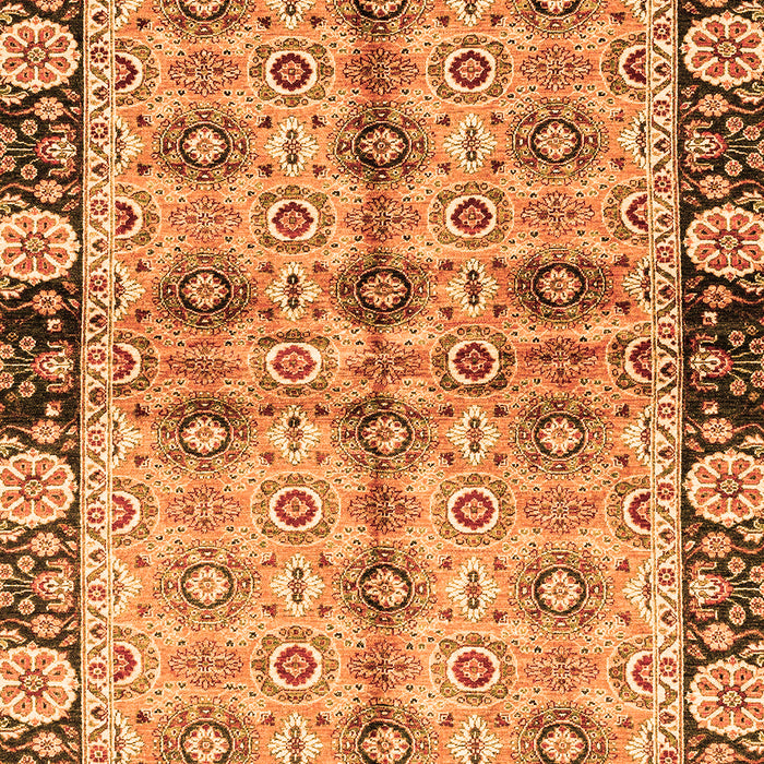 Machine Washable Abstract Orange Modern Area Rugs, wshabs3166org