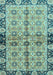 Abstract Light Blue Modern Rug, abs3166lblu