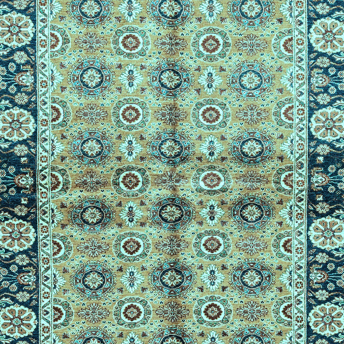 Abstract Light Blue Modern Rug, abs3166lblu