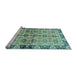 Sideview of Machine Washable Abstract Light Blue Modern Rug, wshabs3166lblu