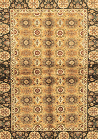 Abstract Brown Modern Rug, abs3166brn