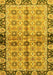 Machine Washable Abstract Yellow Modern Rug, wshabs3166yw