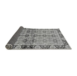 Sideview of Abstract Gray Modern Rug, abs3166gry