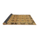 Sideview of Abstract Brown Modern Rug, abs3166brn