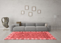 Machine Washable Oriental Red Traditional Rug, wshabs3167red