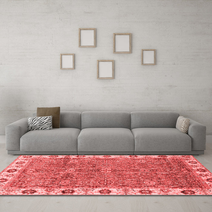 Traditional Red Washable Rugs