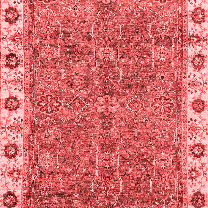 Machine Washable Oriental Red Traditional Rug, wshabs3167red