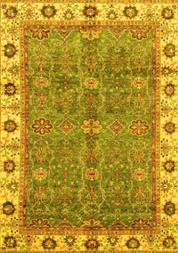 Oriental Yellow Traditional Rug, abs3167yw