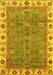 Oriental Yellow Traditional Rug, abs3167yw