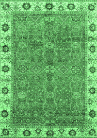 Oriental Emerald Green Traditional Rug, abs3167emgrn