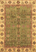 Machine Washable Oriental Brown Traditional Rug, wshabs3167brn