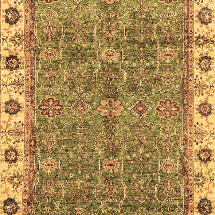 Machine Washable Oriental Brown Traditional Rug, wshabs3167brn