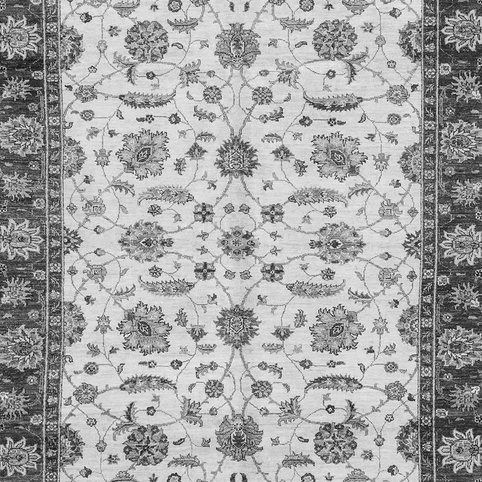 Machine Washable Oriental Gray Traditional Rug, wshabs3168gry