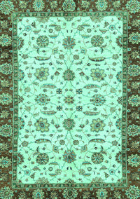 Oriental Turquoise Traditional Rug, abs3168turq