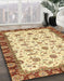 Machine Washable Abstract Red Rug in a Family Room, wshabs3168