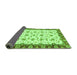 Sideview of Oriental Green Traditional Rug, abs3168grn