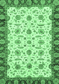 Oriental Emerald Green Traditional Rug, abs3168emgrn