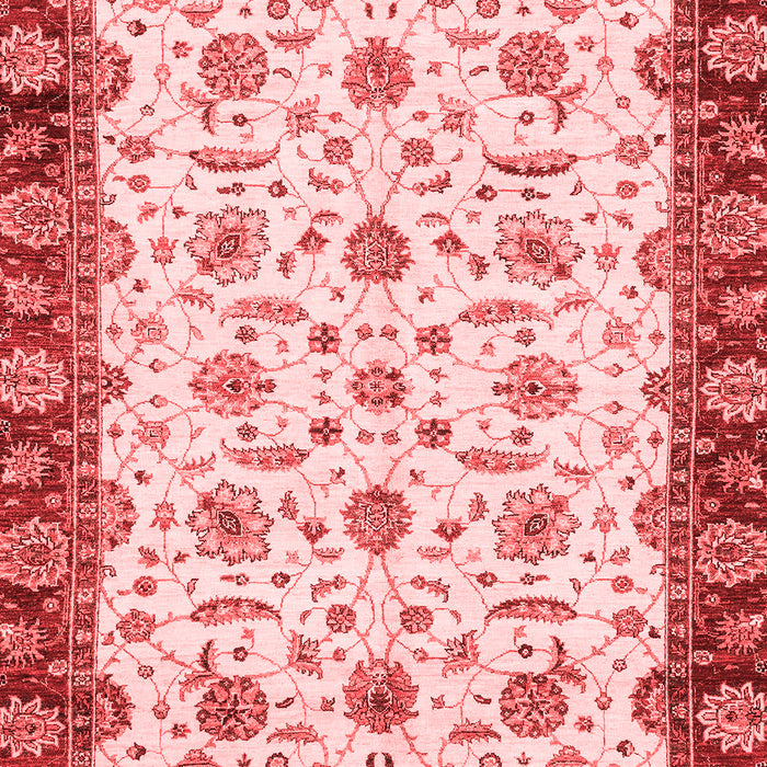 Machine Washable Oriental Red Traditional Rug, wshabs3168red