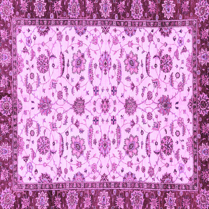 Square Oriental Purple Traditional Rug, abs3168pur
