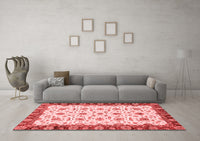 Machine Washable Oriental Red Traditional Rug, wshabs3168red