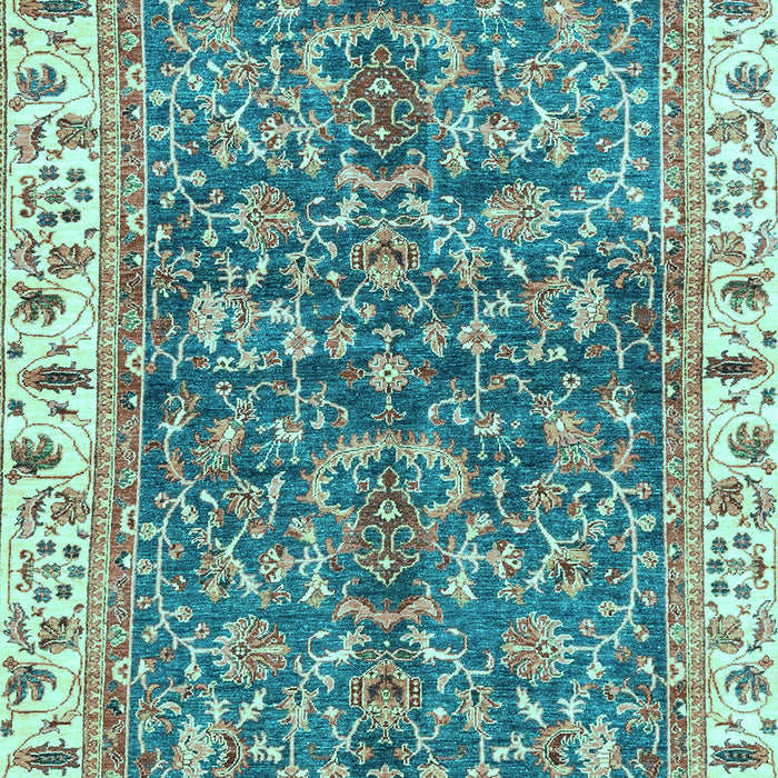 Abstract Light Blue Modern Rug, abs3169lblu