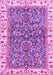 Machine Washable Abstract Purple Modern Area Rugs, wshabs3169pur