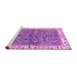 Sideview of Machine Washable Abstract Purple Modern Area Rugs, wshabs3169pur