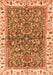 Abstract Orange Modern Rug, abs3169org