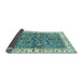 Sideview of Abstract Light Blue Modern Rug, abs3169lblu