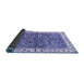 Sideview of Abstract Blue Modern Rug, abs3169blu