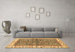 Machine Washable Abstract Brown Modern Rug in a Living Room,, wshabs3169brn