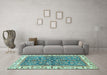 Machine Washable Abstract Light Blue Modern Rug in a Living Room, wshabs3169lblu